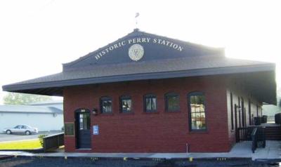 Close view of perry historic station